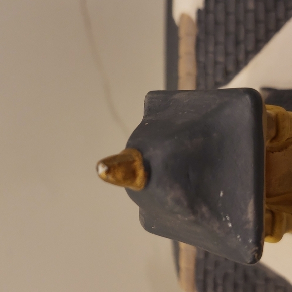 Unbranded Christmas Village House Church Clock Green rooftop Steeple 6" x 7" x… - Picture 9 of 9